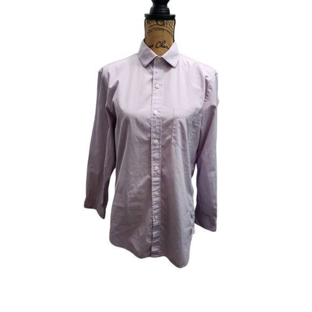 J.Crew Lavender Button-Down Shirt Classic Workwear Essentials Women's